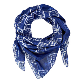 Light Cotton Diamond Batik Print Scarf